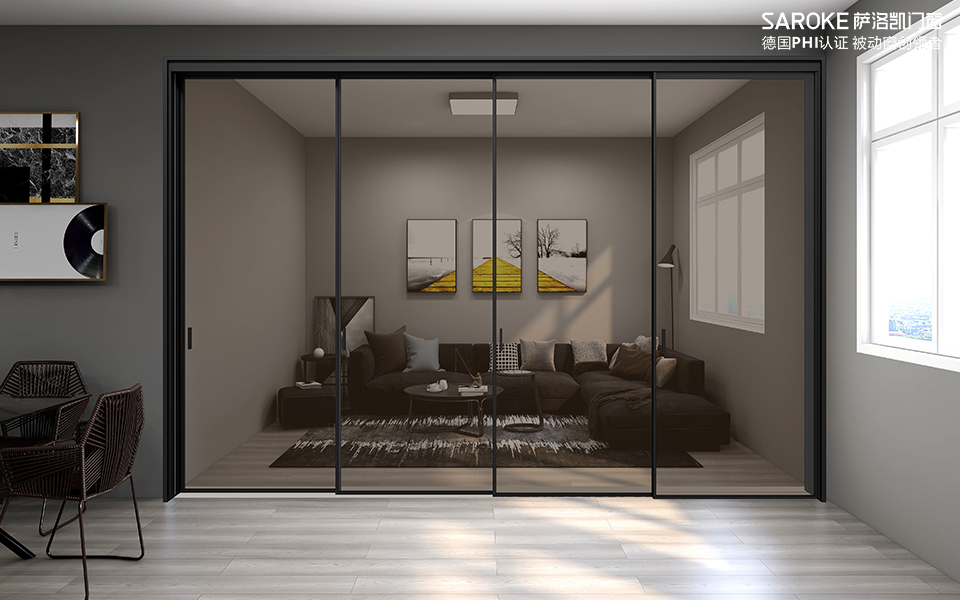 全景•皎月四联动吊趟门